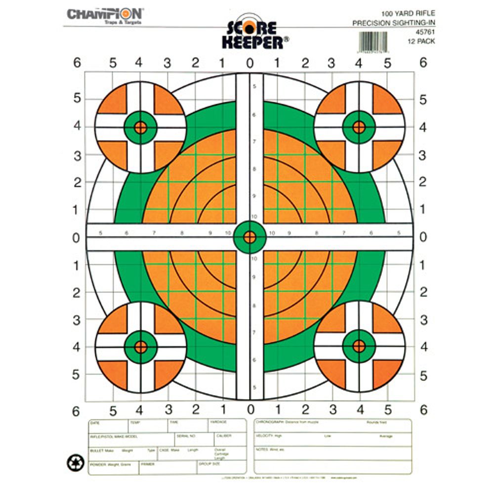 Rifleskive Champion Scorekeeper 5 blink