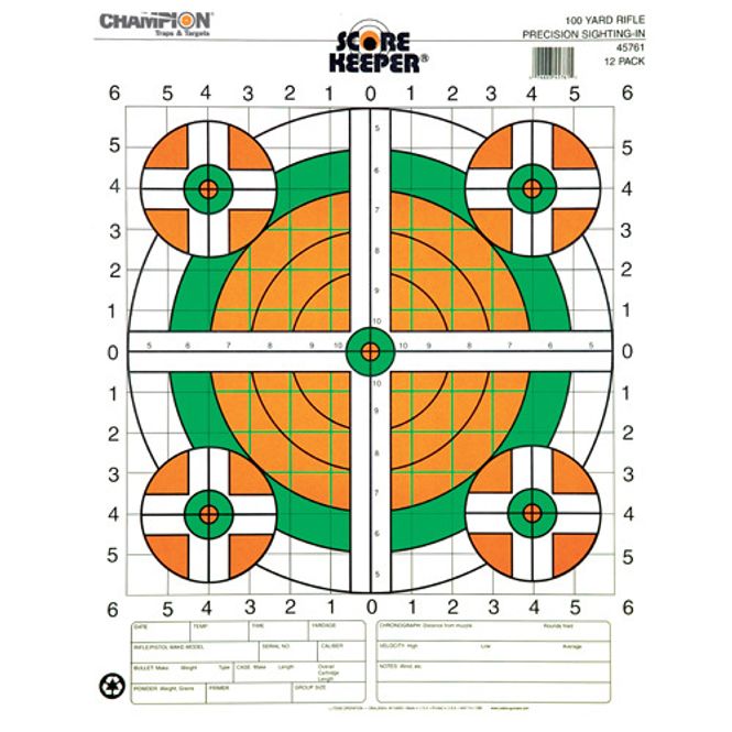 Hovedbilde Rifleskive Champion Scorekeeper 5 blink