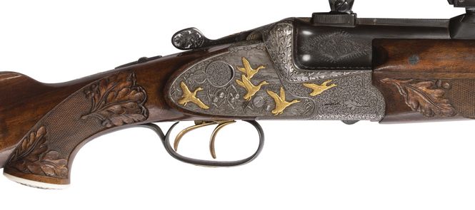 Hovedbilde Franz Sodia dobbelt rifle +  dobbelt ...